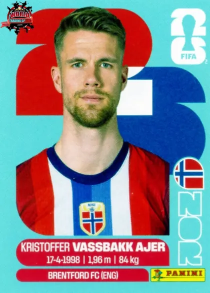 NOR5 Kristoffer Vassbakk Ajer Panini World Cup 2026 2026 NOR5 Kristoffer Vassbakk Ajer Panini World Cup 2026 2026