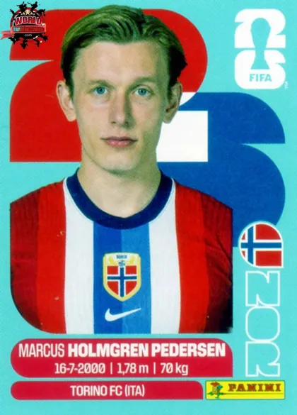 NOR6 Marcus Holmgren Pedersen Panini World Cup 2026 2026 NOR6 Marcus Holmgren Pedersen Panini World Cup 2026 2026