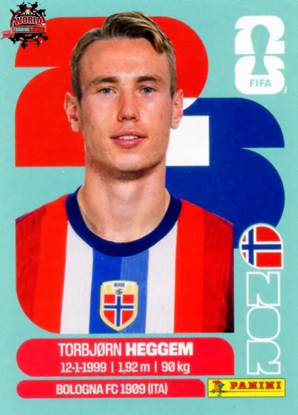 NOR8 Torbjørn Heggem Panini World Cup 2026 2026 NOR8 Torbjørn Heggem Panini World Cup 2026 2026