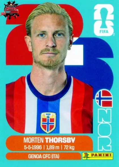 NOR9 Morten Thorsby Panini World Cup 2026 2026 NOR9 Morten Thorsby Panini World Cup 2026 2026