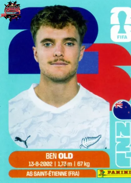 NZL16 Ben Old Panini World Cup 2026 2026 NZL16 Ben Old Panini World Cup 2026 2026