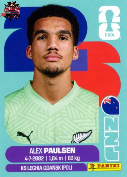 NZL3 Alex Paulsen Panini World Cup 2026 2026 NZL3 Alex Paulsen Panini World Cup 2026 2026