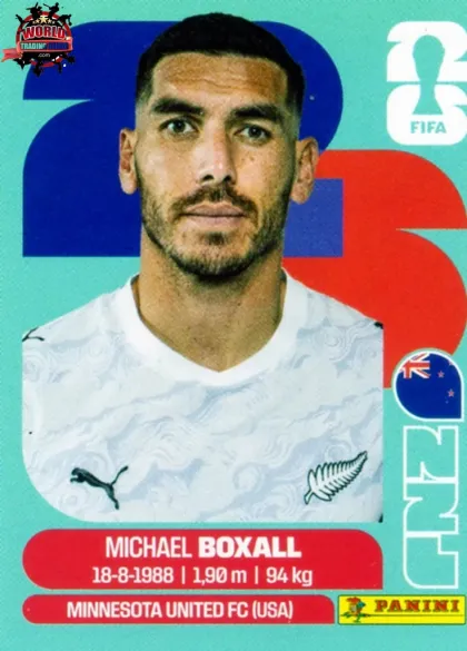 NZL4 Michael Boxall Panini World Cup 2026 2026 NZL4 Michael Boxall Panini World Cup 2026 2026