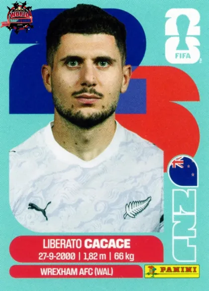 NZL5 Liberato Cacace Panini World Cup 2026 2026 NZL5 Liberato Cacace Panini World Cup 2026 2026