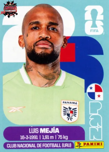 PAN3 Luis Mejia Panini World Cup 2026 2026 PAN3 Luis Mejia Panini World Cup 2026 2026