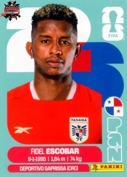 PAN4 Fidel Escobar Panini World Cup 2026 2026 PAN4 Fidel Escobar Panini World Cup 2026 2026