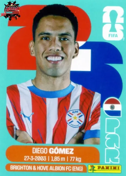 PAR10 Diego Gomez Panini World Cup 2026 2026 PAR10 Diego Gomez Panini World Cup 2026 2026