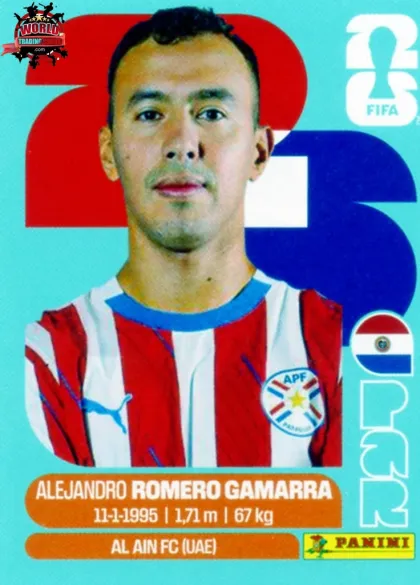 PAR16 Alejandro Romero Gamarra Panini World Cup 2026 2026 PAR16 Alejandro Romero Gamarra Panini World Cup 2026 2026