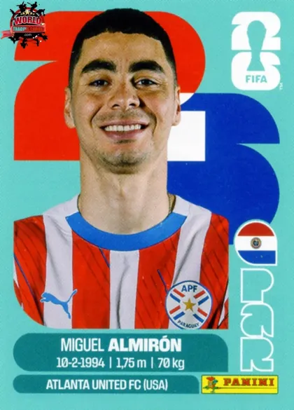 PAR17 Miguel Almirón Panini World Cup 2026 2026 PAR17 Miguel Almirón Panini World Cup 2026 2026