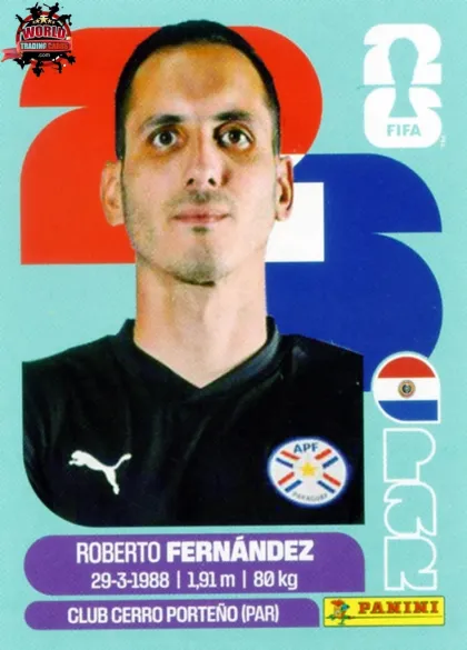 PAR2 Roberto Fernandez Panini World Cup 2026 2026 PAR2 Roberto Fernandez Panini World Cup 2026 2026