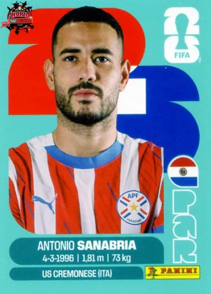 PAR20 Antonio Sanabria Panini World Cup 2026 2026 PAR20 Antonio Sanabria Panini World Cup 2026 2026