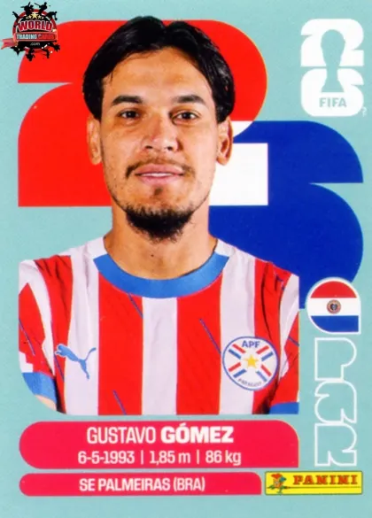 PAR4 Gustavo Gomez Panini World Cup 2026 2026 PAR4 Gustavo Gomez Panini World Cup 2026 2026