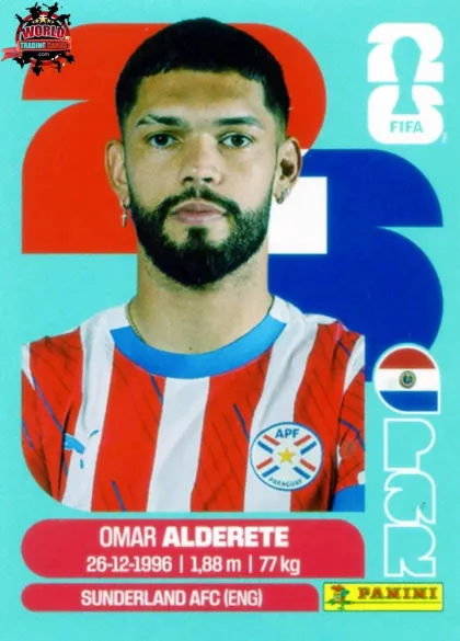 PAR7 Omar Alderete Panini World Cup 2026 2026 PAR7 Omar Alderete Panini World Cup 2026 2026