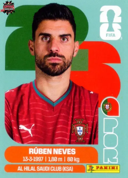 POR11 Ruben Neves Panini World Cup 2026 2026 POR11 Ruben Neves Panini World Cup 2026 2026