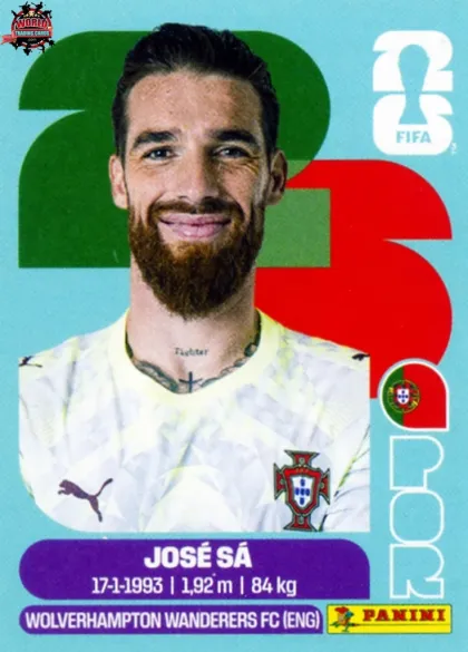 POR3 Jose Sa Panini World Cup 2026 2026 POR3 Jose Sa Panini World Cup 2026 2026