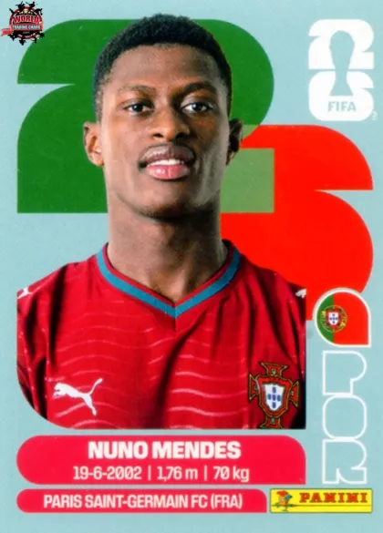 POR7 Nuno Mendes Panini World Cup 2026 2026 POR7 Nuno Mendes Panini World Cup 2026 2026