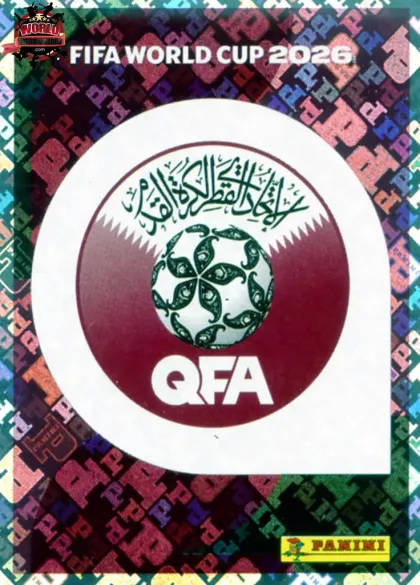 QAT1 Emblem Panini World Cup 2026 2026 QAT1 Emblem Panini World Cup 2026 2026