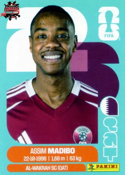 QAT11 Assim Madibo Panini World Cup 2026 2026 QAT11 Assim Madibo Panini World Cup 2026 2026