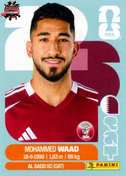 QAT14 Mohammed Waad Panini World Cup 2026 2026 QAT14 Mohammed Waad Panini World Cup 2026 2026