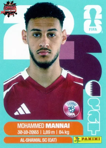 QAT9 Mohamed Al-Mannai Panini World Cup 2026 2026 QAT9 Mohamed Al-Mannai Panini World Cup 2026 2026