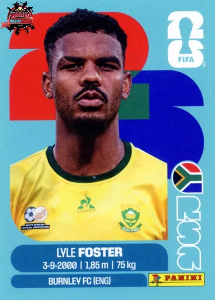 RSA17 Lyle Foster Panini World Cup 2026 2026 RSA17 Lyle Foster Panini World Cup 2026 2026