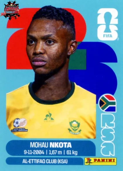 RSA19 Mohau Nkota Panini World Cup 2026 2026 RSA19 Mohau Nkota Panini World Cup 2026 2026