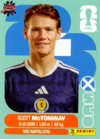 SCO11 Scott McTominay Panini World Cup 2026 2026 SCO11 Scott McTominay Panini World Cup 2026 2026