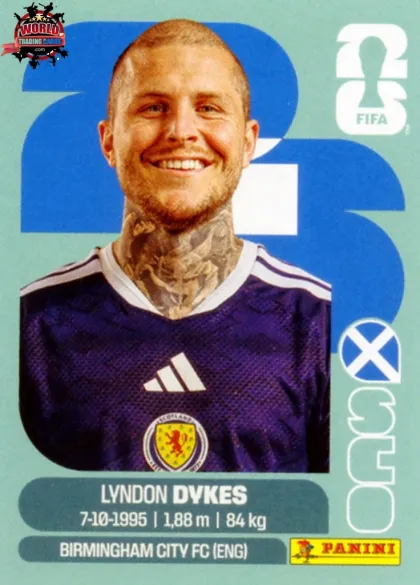 SCO18 Lyndon Dykes Panini World Cup 2026 2026 SCO18 Lyndon Dykes Panini World Cup 2026 2026