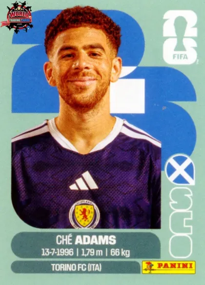 SCO19 Che Adams Panini World Cup 2026 2026 SCO19 Che Adams Panini World Cup 2026 2026