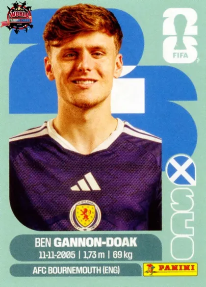 SCO20 Ben Gannon-Doak Panini World Cup 2026 2026 SCO20 Ben Gannon-Doak Panini World Cup 2026 2026