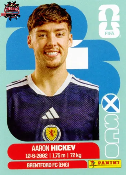 SCO5 Aaron Hickey Panini World Cup 2026 2026 SCO5 Aaron Hickey Panini World Cup 2026 2026