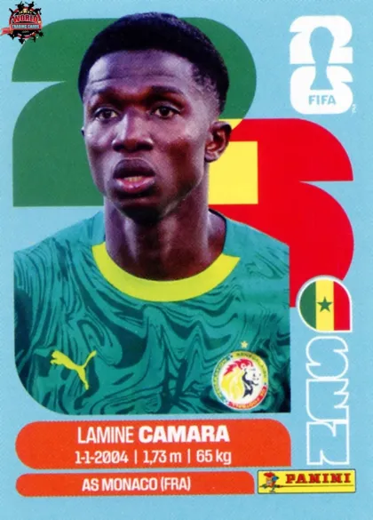 SEN14 Lamine Camara Panini World Cup 2026 2026 SEN14 Lamine Camara Panini World Cup 2026 2026