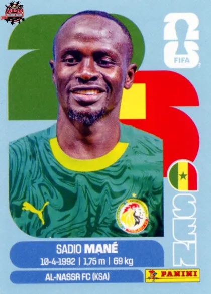 SEN15 Sadio Mane Panini World Cup 2026 2026 SEN15 Sadio Mane Panini World Cup 2026 2026