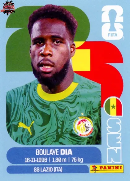 SEN17 Boulaye Dia Panini World Cup 2026 2026 SEN17 Boulaye Dia Panini World Cup 2026 2026