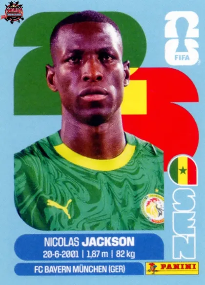 SEN19 Nicolas Jackson Panini World Cup 2026 2026 SEN19 Nicolas Jackson Panini World Cup 2026 2026
