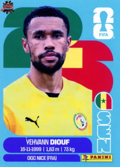 SEN3 Yehvann Diouf Panini World Cup 2026 2026 SEN3 Yehvann Diouf Panini World Cup 2026 2026