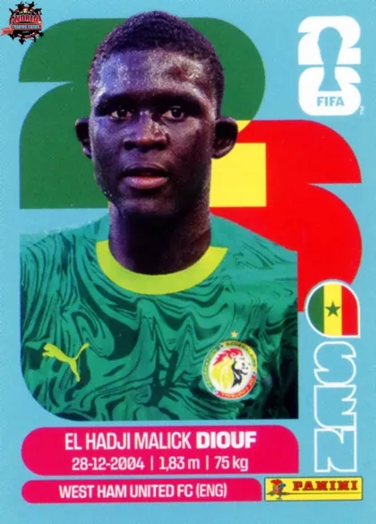 SEN7 El Hadji Malick Diouf Panini World Cup 2026 2026 SEN7 El Hadji Malick Diouf Panini World Cup 2026 2026