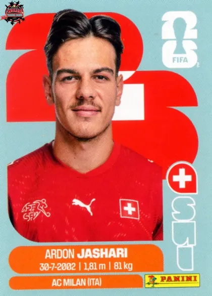 SUI14 Ardon Jashari Panini World Cup 2026 2026 SUI14 Ardon Jashari Panini World Cup 2026 2026