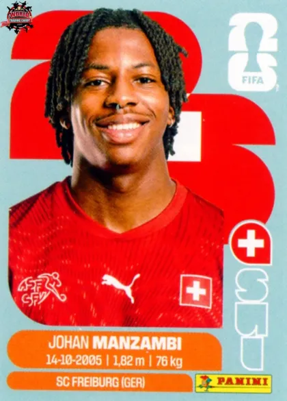 SUI15 Johan Manzambi Panini World Cup 2026 2026 SUI15 Johan Manzambi Panini World Cup 2026 2026