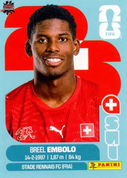 SUI17 Breel Embolo Panini World Cup 2026 2026 SUI17 Breel Embolo Panini World Cup 2026 2026