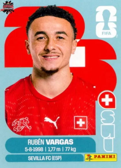 SUI18 Ruben Vargas Panini World Cup 2026 2026 SUI18 Ruben Vargas Panini World Cup 2026 2026