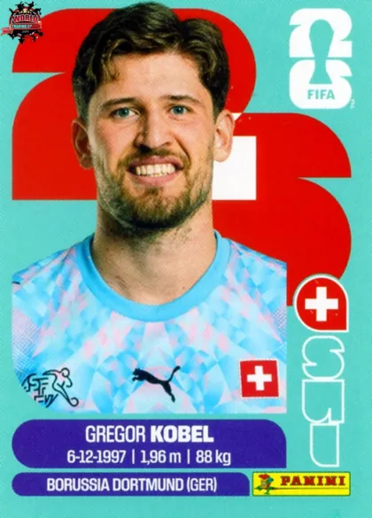 SUI2 Gregor Kobel Panini World Cup 2026 2026 SUI2 Gregor Kobel Panini World Cup 2026 2026