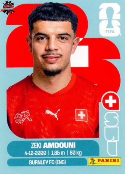 SUI20 Zeki Amdouni Panini World Cup 2026 2026 SUI20 Zeki Amdouni Panini World Cup 2026 2026