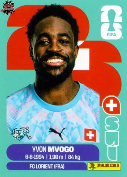 SUI3 Yvon Mvogo Panini World Cup 2026 2026 SUI3 Yvon Mvogo Panini World Cup 2026 2026
