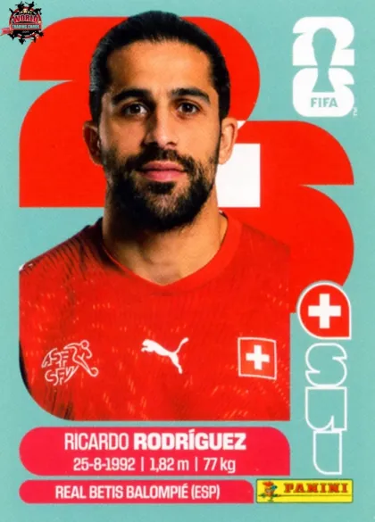 SUI5 Ricardo Rodriguez Panini World Cup 2026 2026 SUI5 Ricardo Rodriguez Panini World Cup 2026 2026
