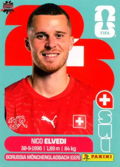 SUI6 Nico Elvedi Panini World Cup 2026 2026 SUI6 Nico Elvedi Panini World Cup 2026 2026