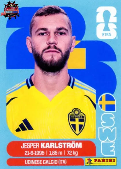 SWE10 Jesper Karlström Panini World Cup 2026 2026 SWE10 Jesper Karlström Panini World Cup 2026 2026