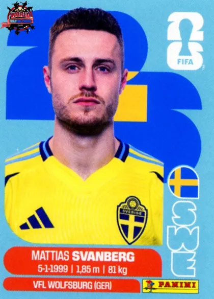 SWE12 Mattias Svanberg Panini World Cup 2026 2026 SWE12 Mattias Svanberg Panini World Cup 2026 2026
