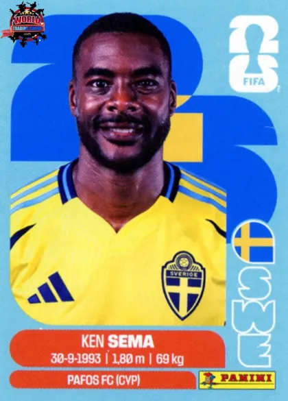 SWE15 Ken Sema Panini World Cup 2026 2026 SWE15 Ken Sema Panini World Cup 2026 2026