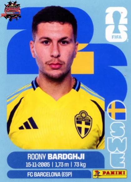 SWE16 Roony Bardghji Panini World Cup 2026 2026 SWE16 Roony Bardghji Panini World Cup 2026 2026